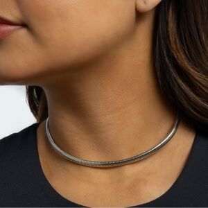 Silver Choker Necklace